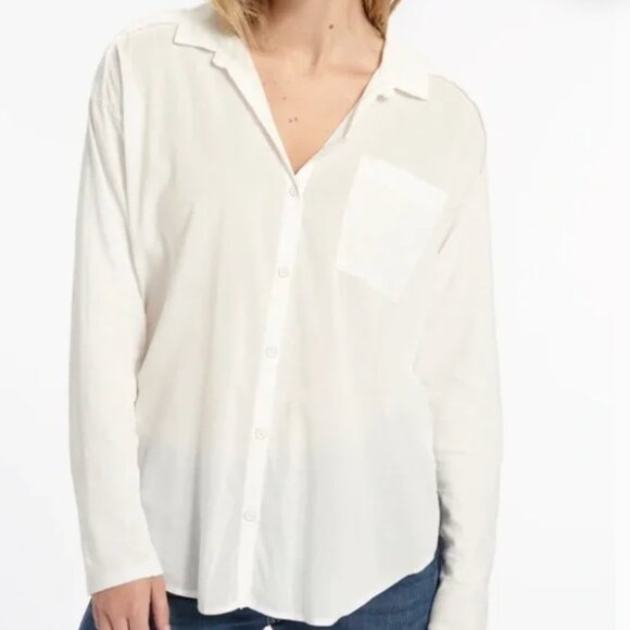 Splendid | Paige White Button Down Blouse - Size XS - Picture 2 of 2